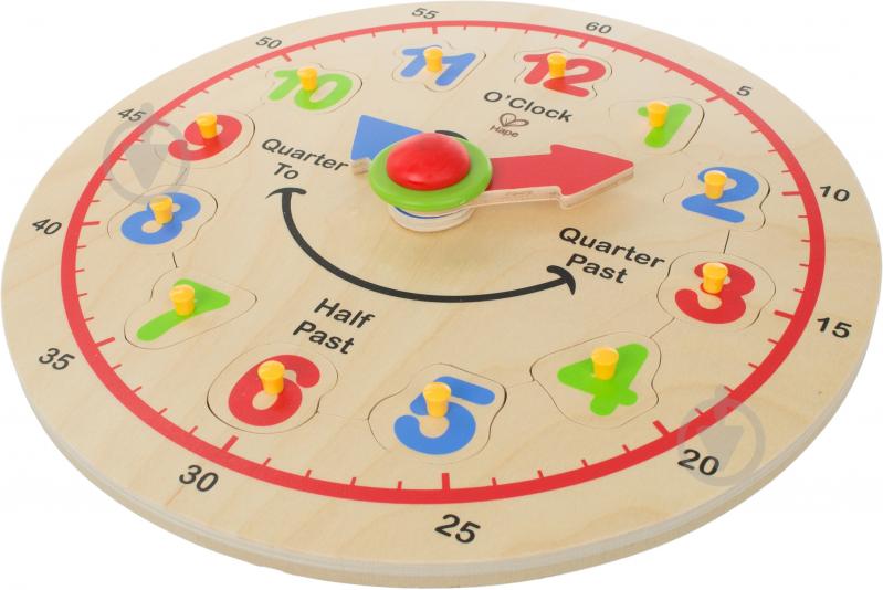 Годинник дерев’яний Edushape E1600 - фото 2 Годинник дерев’яний Edushape E1600 - фото 2