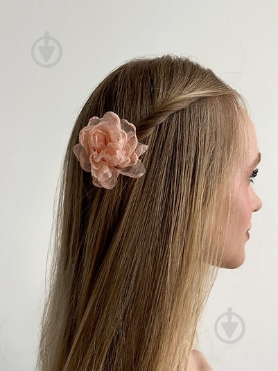 Затискач для волосся MISO accessory квітка персикова - фото 3 Затискач для волосся MISO accessory квітка персикова - фото 3