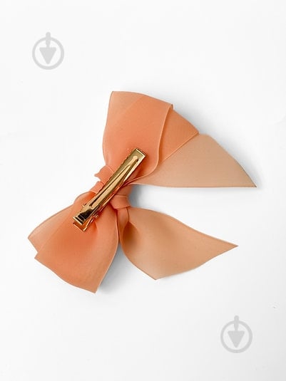 Зажим для волос MISO accessory бант малый персиковый - фото 3 Зажим для волос MISO accessory бант малый персиковый - фото 3