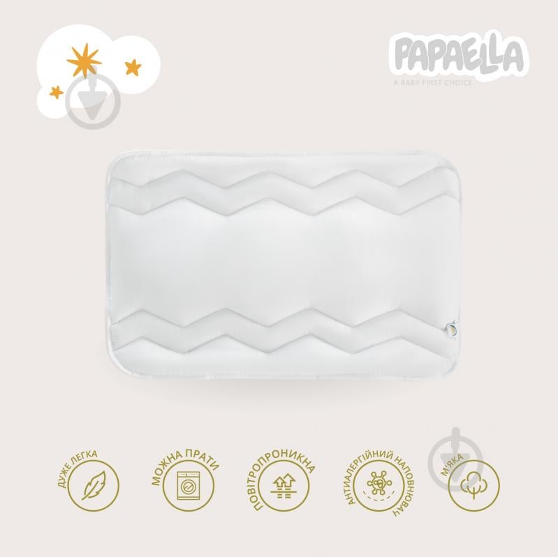 Подушка Papaella Baby Comfort зигзаг белый 40х60 см - фото 4