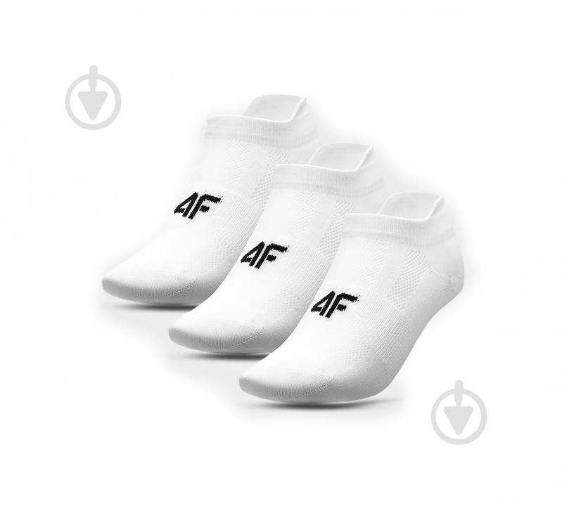 Шкарпетки 4F SOCKS FNK M137 (3PACK) 4FWMM00UFSOM137-10S р.39-42 білий - фото 1