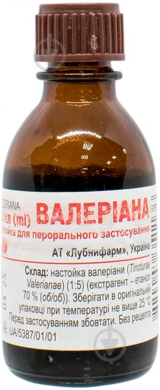 Валерианы настойка д / перор. зам. по 25 мл в флак.-кап. крапли 25 мл - фото 1