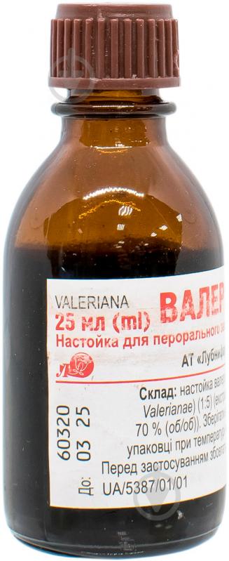 Валерианы настойка д / перор. зам. по 25 мл в флак.-кап. крапли 25 мл - фото 2