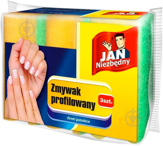 Губка для посуду Jan Niezbedny профільна 3 шт. - фото 1