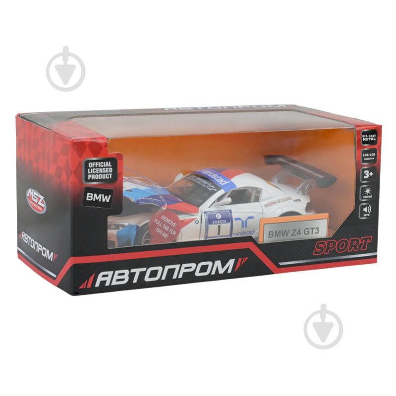 Автомодель Автопром 1:32 BMW Z4 GT3 68349C - фото 6