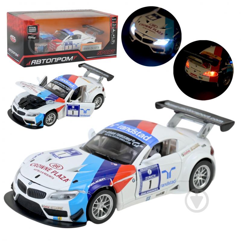 Автомодель Автопром 1:32 BMW Z4 GT3 68349C - фото 1