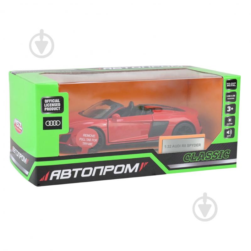 Автомодель Автопром 1:32 Audi R8 Spyder 68418 - фото 6