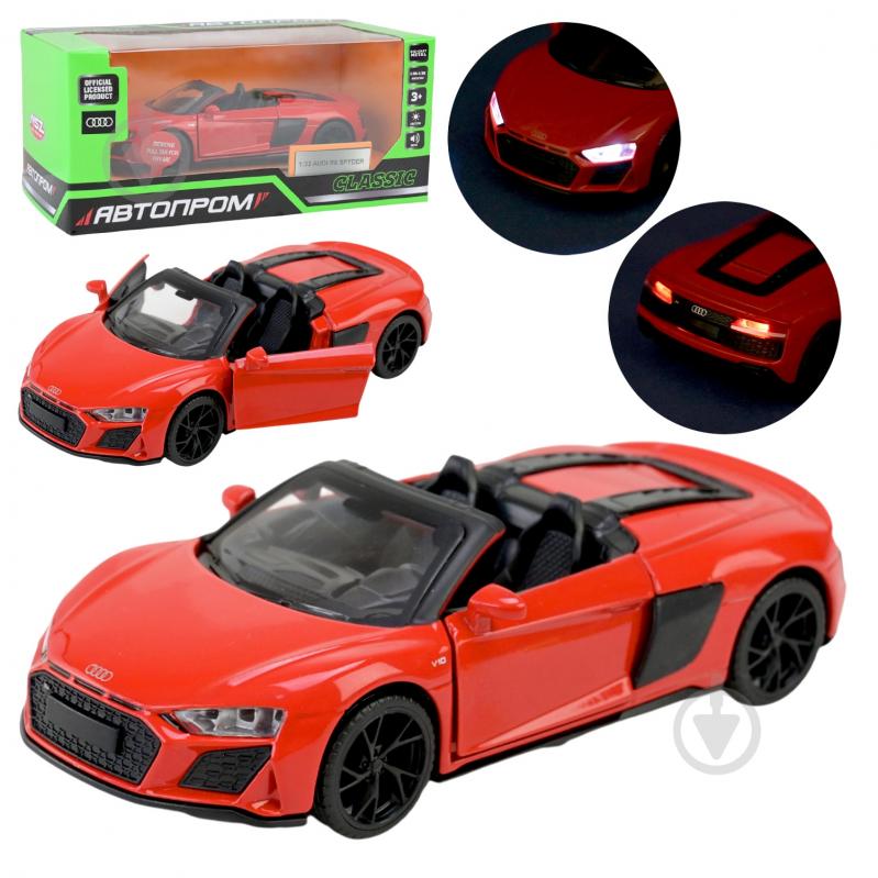 Автомодель Автопром 1:32 Audi R8 Spyder 68418 - фото 1
