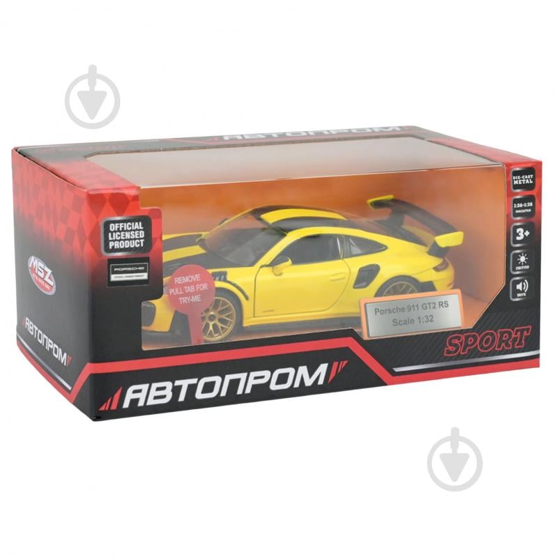 Автомодель Автопром 1:32 Porsche 911 GT2 RS 68705(Y) - фото 6 Автомодель Автопром 1:32 Porsche 911 GT2 RS 68705(Y) - фото 6