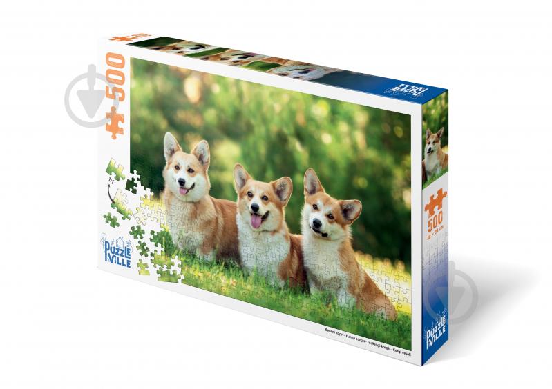 М.A.T CHASE＆Bait Puzzle PZT-508LS ᐉ Пазл PUZZLEVILLE Веселые корги 500 элементов PZL500_10 • Купить