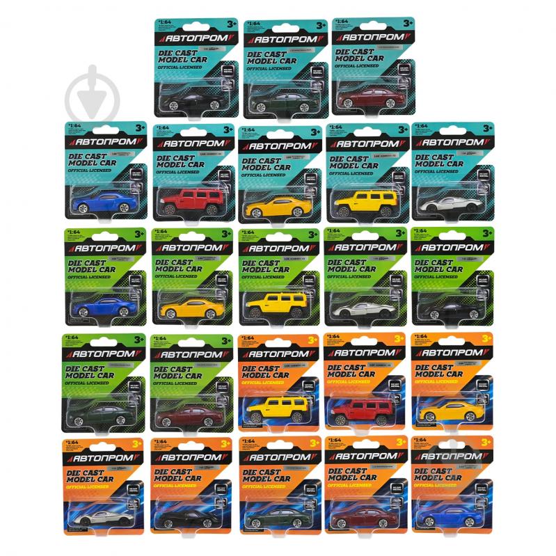 Автомодель Автопром 1:64 микс моделей AP6406 - фото 1 Автомодель Автопром 1:64 микс моделей AP6406 - фото 1
