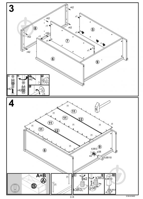 Шкафчик BRW Україна KOM 4D Kaspian дуб сонома - фото 5