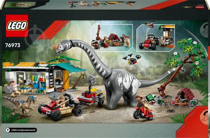 Конструктор LEGO Jurassic World Миссия по отслеживанию раптора и титанозавра 76973 - фото 2 Конструктор LEGO Jurassic World Миссия по отслеживанию раптора и титанозавра 76973 - фото 2