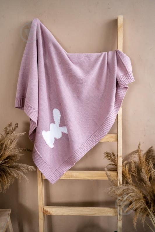 Плед Mariknit Зайчик 0838 90х90 см шампань - фото 2 Плед Mariknit Зайчик 0838 90х90 см шампань - фото 2