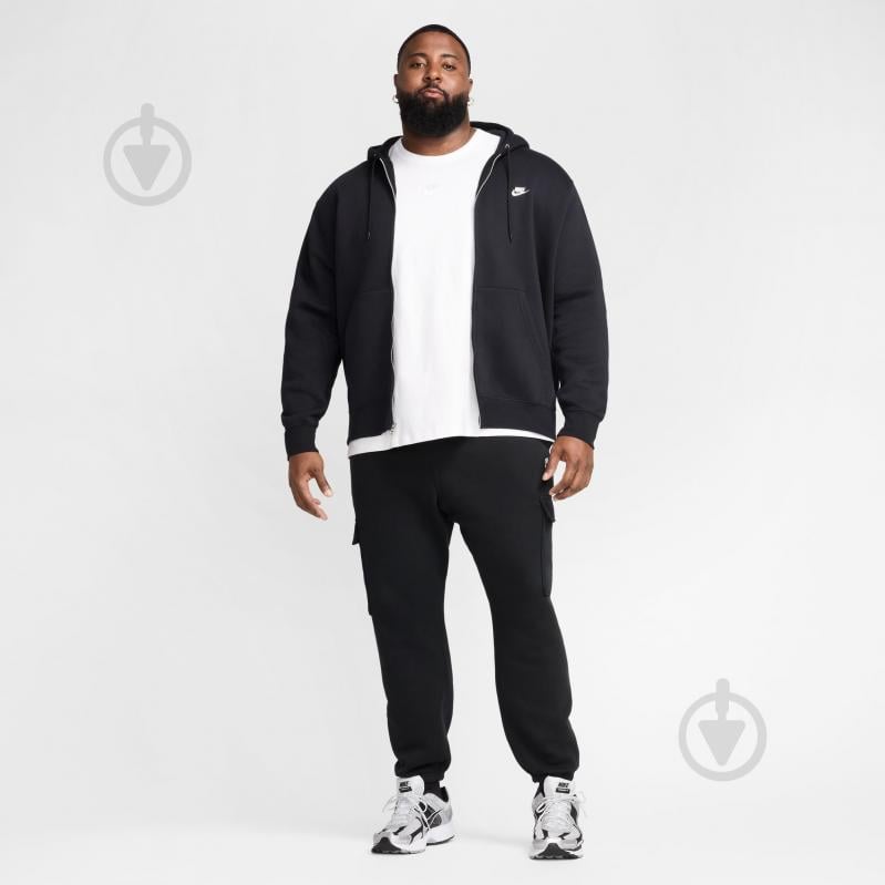 Джемпер Nike M NK CLUB BB FZ HOODIE FN3861-010 р.M чорний - фото 14