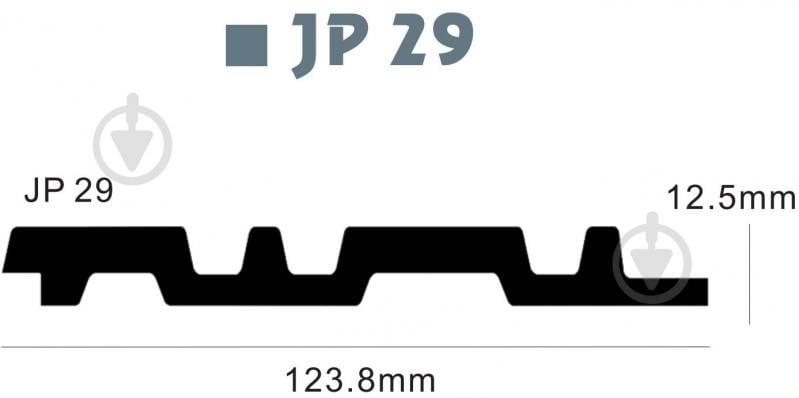 Рейкова панель 3D 119х12х2900 мм (JP29-4275) - фото 3