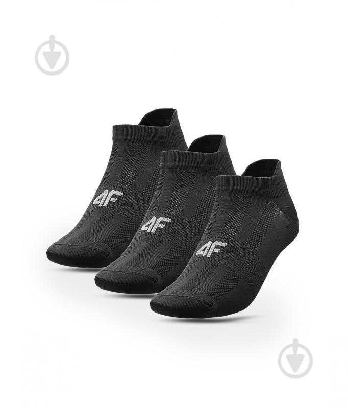 Шкарпетки 4F SOCKS FNK M137 (3PACK) 4FWMM00UFSOM137-20S р.43-46 чорний - фото 1