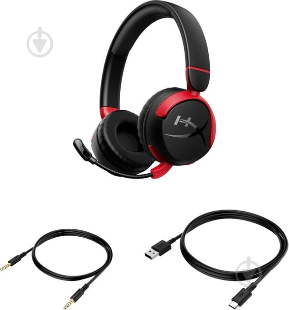 Наушники HyperX Cloud Mini Wireless black/red (7G8F1AA) - фото 8