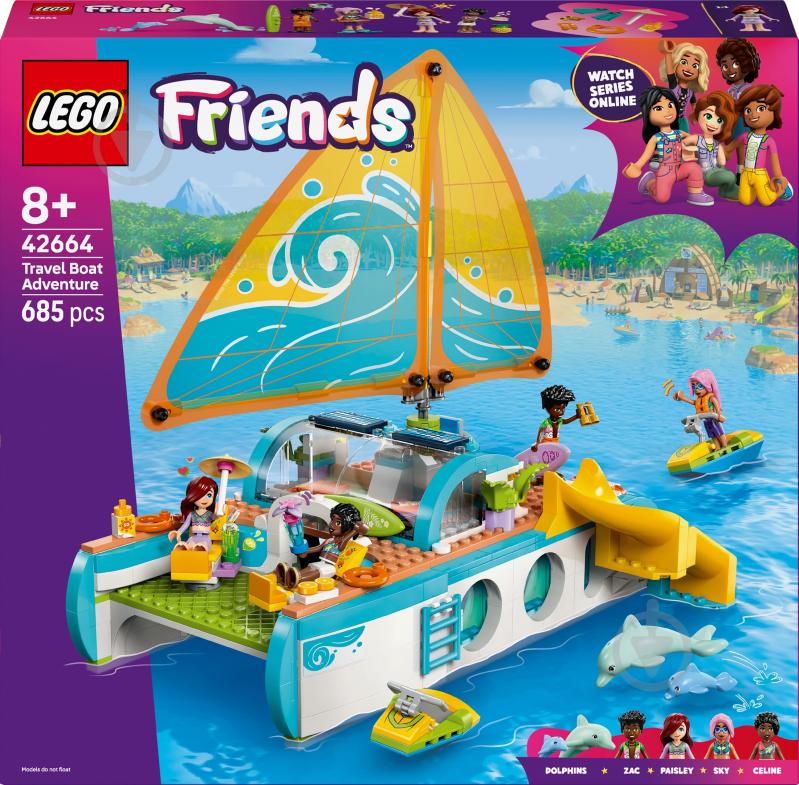 Конструктор LEGO Friends Пригоди на туристичному човні 42664 - фото 1 Конструктор LEGO Friends Пригоди на туристичному човні 42664 - фото 1
