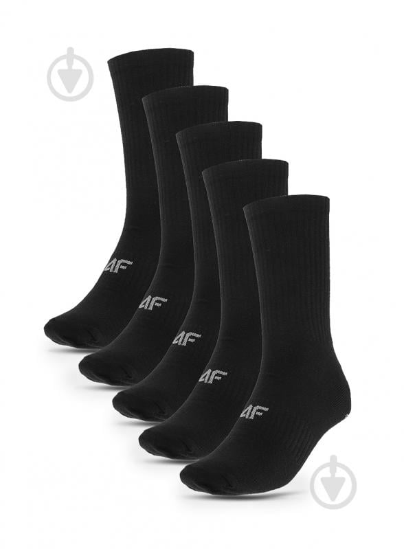 Шкарпетки 4F SOCKS CAS M285 (5PACK) 4FWMM00USOCM285-20S р.39-42 чорний - фото 1