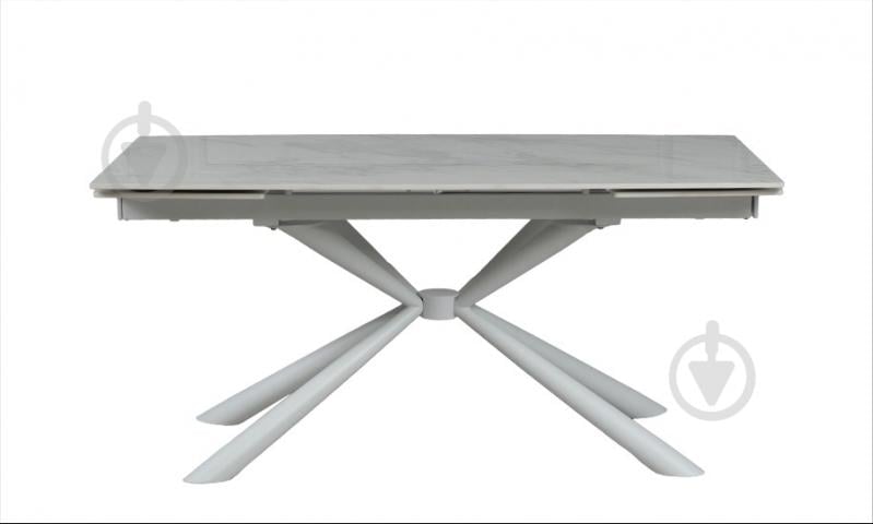 Стол обеденный Prestol Рим 1600(2400)x900x750мм белый/белый - фото 2