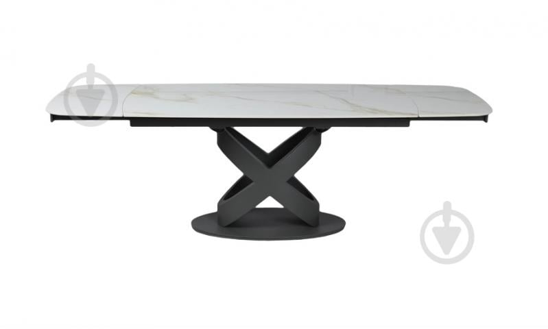 Стол обеденный Prestol Ричмонд 1600(2400)x900x750мм молочный/графит - фото 5