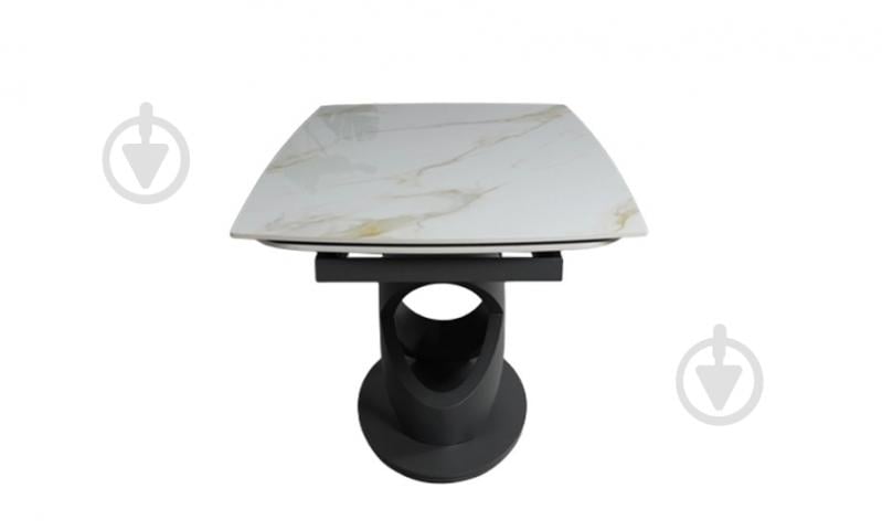 Стол обеденный Prestol Ричмонд 1600(2400)x900x750мм молочный/графит - фото 4