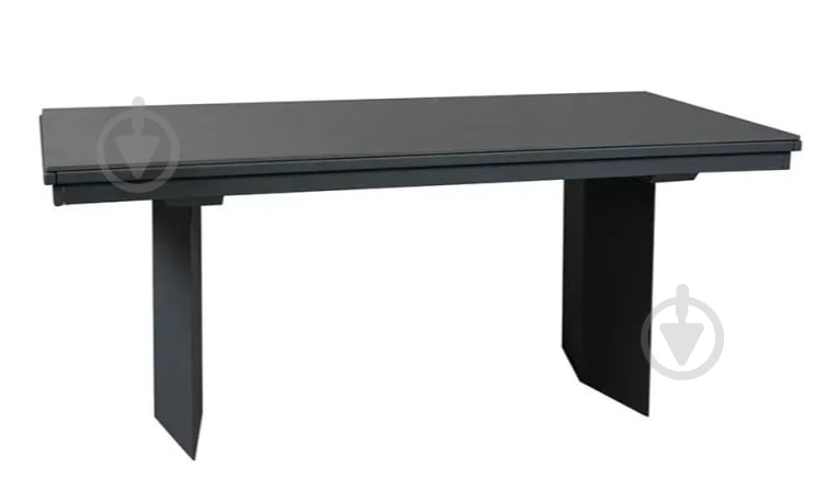 Стол обеденный Prestol Лео 1800(2960)x900x750мм черный/графит - фото 1