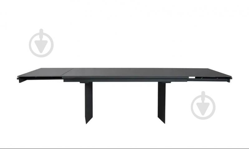 Стол обеденный Prestol Лео 1800(2960)x900x750мм черный/графит - фото 5