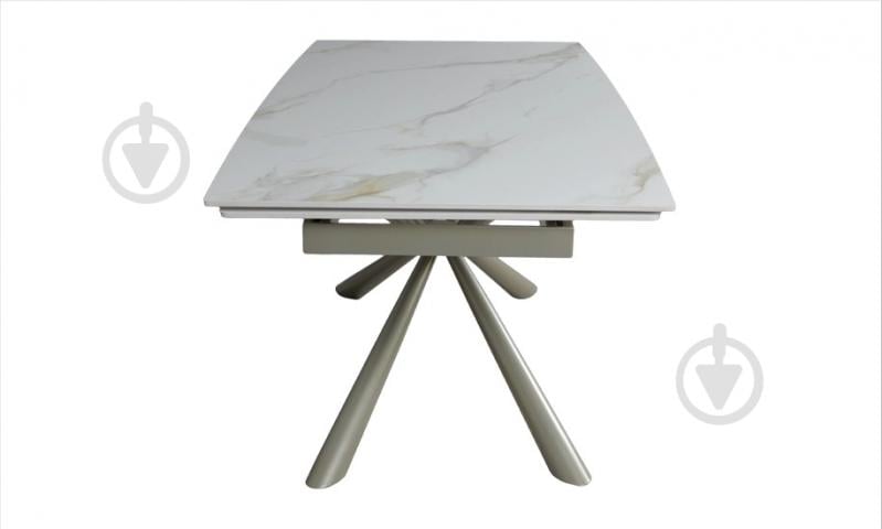 Стол обеденный Prestol Рим 1800(2600)x900x750мм белый/шампань - фото 3