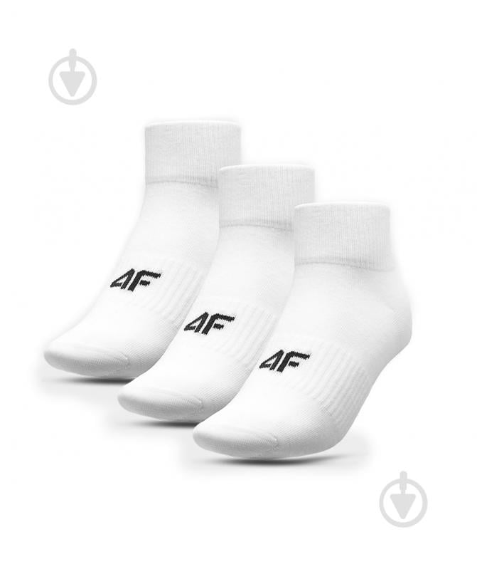 Шкарпетки 4F SOCKS CAS M278 (3PACK) 4FWMM00USOCM278-10S р.43-46 білий - фото 1