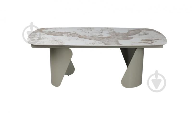 Стол обеденный Prestol Опера 2000(3000)x1000x750мм бежевый/бежевый - фото 2