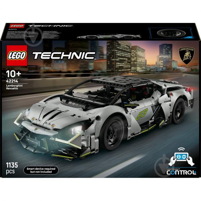 Конструктор LEGO Technic Суперкар Lamborghini Revuelto 42214 - фото 1 Конструктор LEGO Technic Суперкар Lamborghini Revuelto 42214 - фото 1