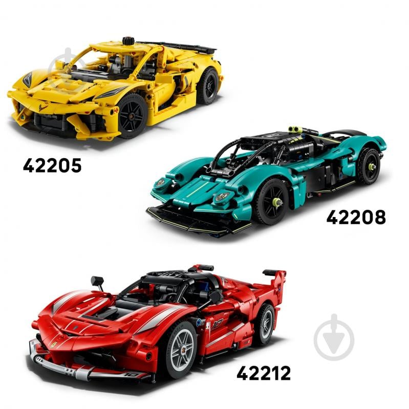 Конструктор LEGO Technic Суперкар Lamborghini Revuelto 42214 - фото 9 Конструктор LEGO Technic Суперкар Lamborghini Revuelto 42214 - фото 9