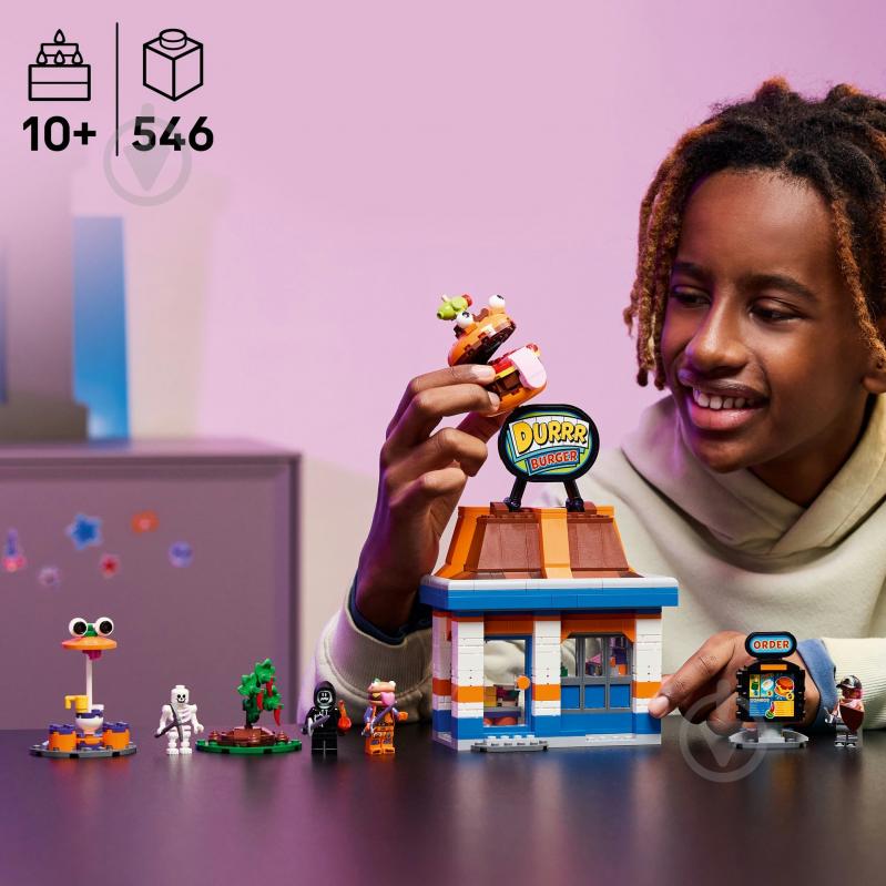 Конструктор LEGO Fortnite Durrr Burger ресторан 77076 - фото 4
