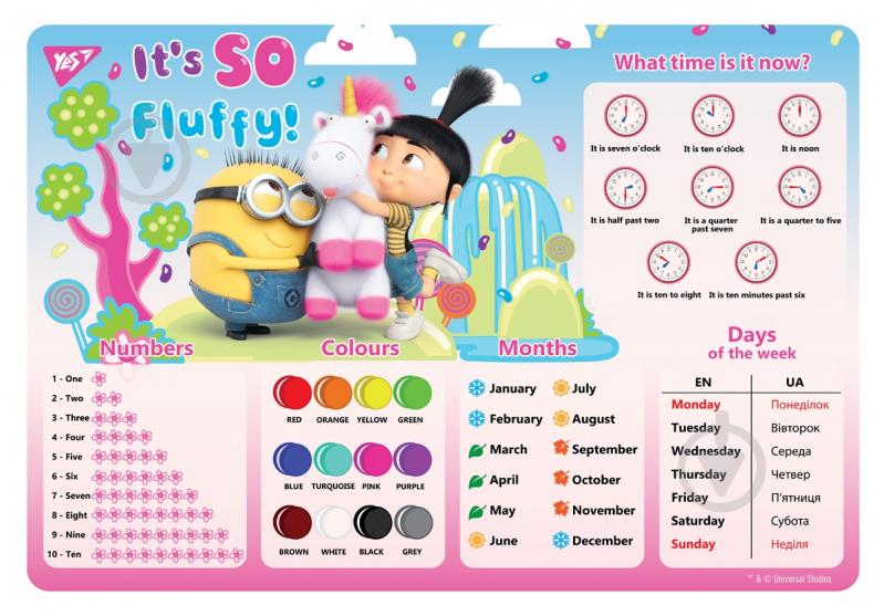 Подкладка настольная Minions Fluff 491659 YES - фото 1 Подкладка настольная Minions Fluff 491659 YES - фото 1