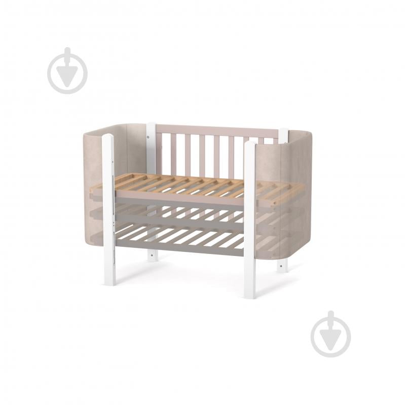 Кроватка детская Veres Монако Велюр капучино-белый 05.3.1.212.13 - фото 10