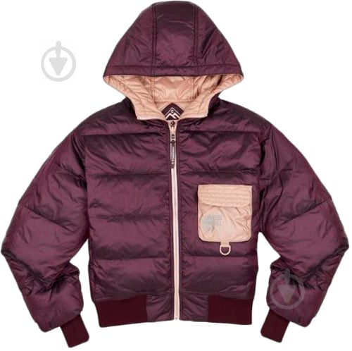 Куртка жіноча зимова Converse Womens Down Reversible Utility Puffer 10019428-629 р.L бордова - фото 2