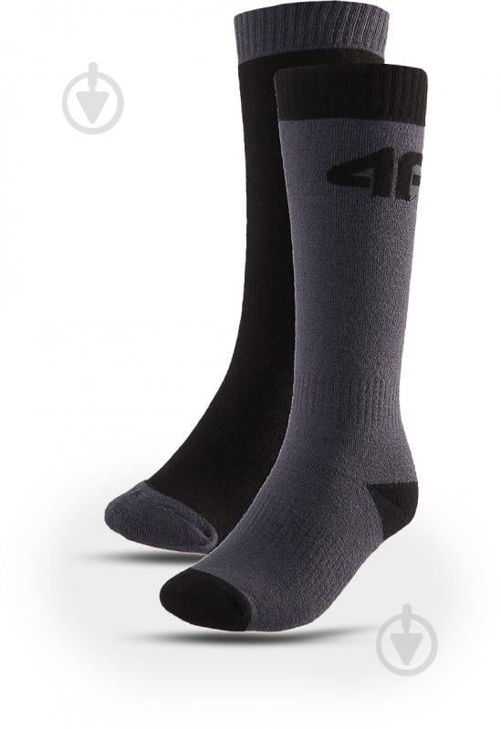 Носки 4F SOCKS FNK M145 (2PACK) 4FJWAW24UFSOM145-92S р.38-40 хаки - фото 1