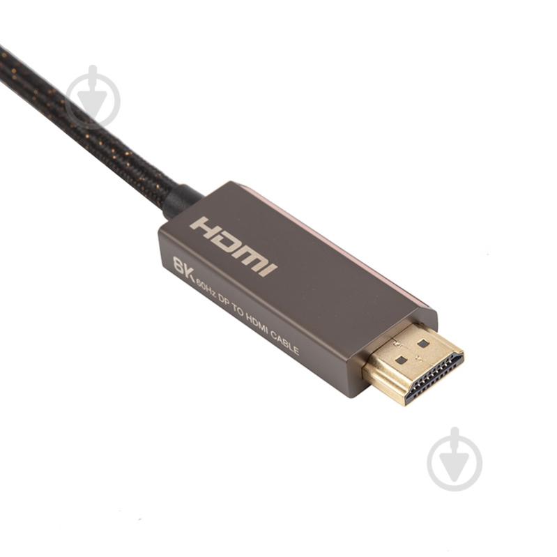 Кабель CableTime DisplayPort - HDMI, 8K, V2.1 3 м black (CA914081) - фото 3 Кабель CableTime DisplayPort - HDMI, 8K, V2.1 3 м black (CA914081) - фото 3