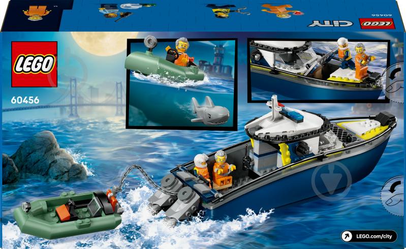 Конструктор LEGO City Переслідування на поліцейському катері 60456 - фото 2