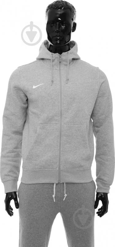 Толстовка Nike TEAM CLUB FZ HOODY 658497-050 р. M серый - фото 1