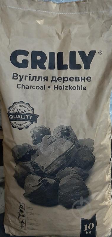 Уголь древесный Grilly 10 кг - фото 2