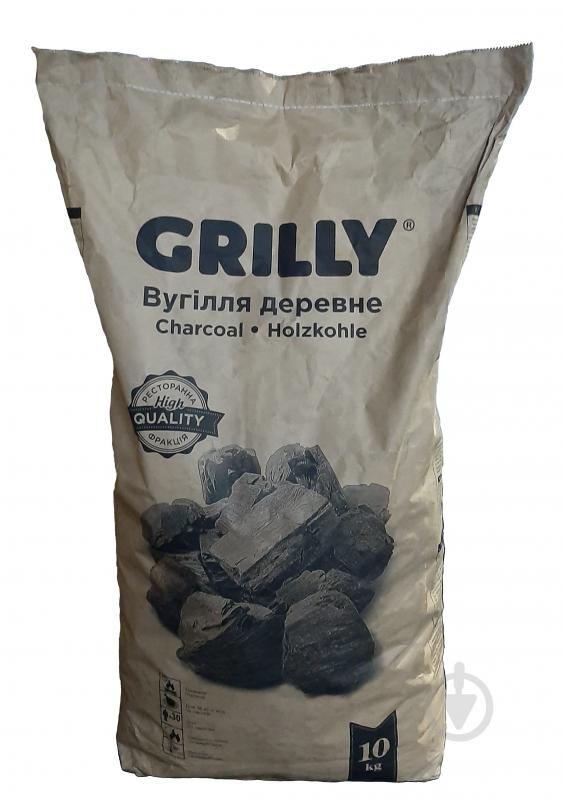 Уголь древесный Grilly 10 кг - фото 1