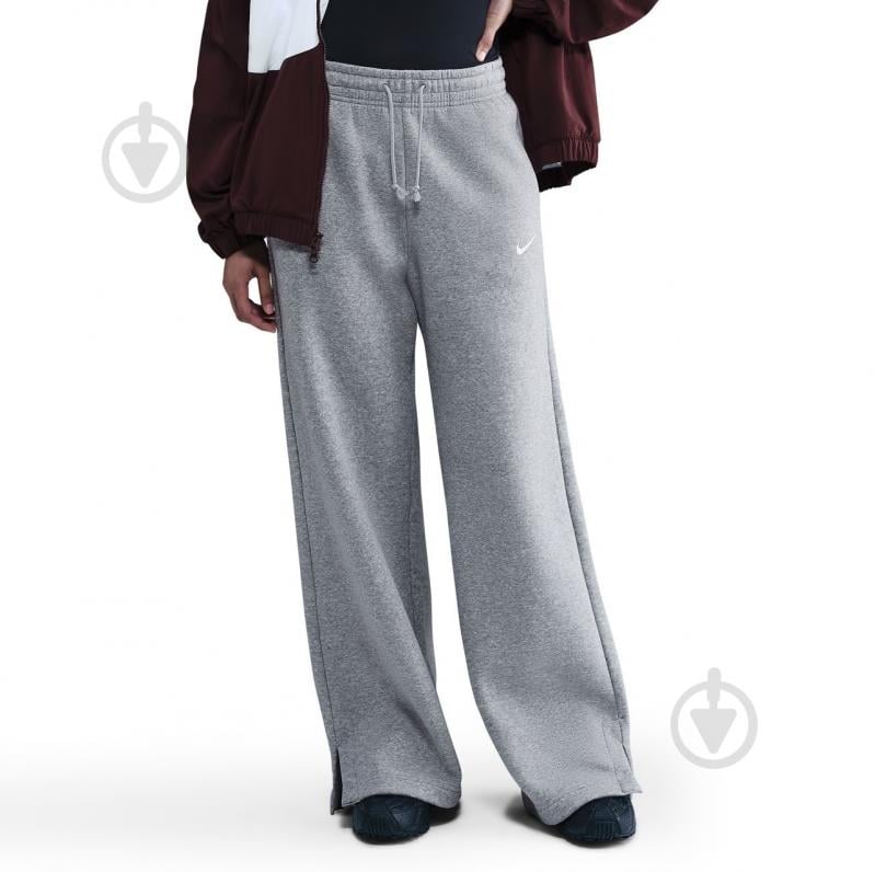 Штани Nike W NSW PHNX FLC HR PANT WIDE 2 IH1011-063 р. XS сірий - фото 1
