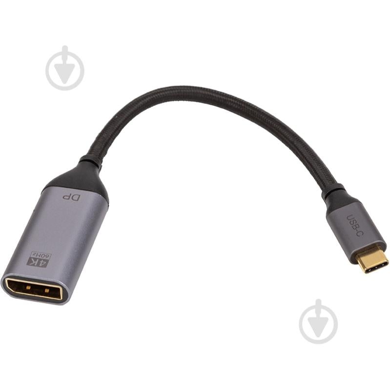 Адаптер CableTime USB-C (M) - DisplayPort (F) CA913671 0,1 м grey (CA913671) - фото 2 Адаптер CableTime USB-C (M) - DisplayPort (F) CA913671 0,1 м grey (CA913671) - фото 2