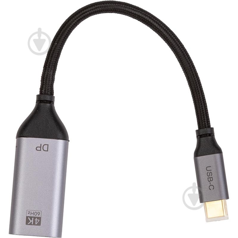 Адаптер CableTime USB-C (M) - DisplayPort (F) CA913671 0,1 м grey (CA913671) - фото 1 Адаптер CableTime USB-C (M) - DisplayPort (F) CA913671 0,1 м grey (CA913671) - фото 1