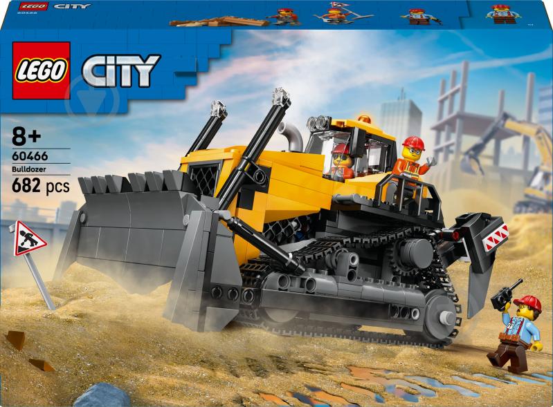 Конструктор LEGO City Жовтий бульдозер 60466 - фото 1 Конструктор LEGO City Жовтий бульдозер 60466 - фото 1