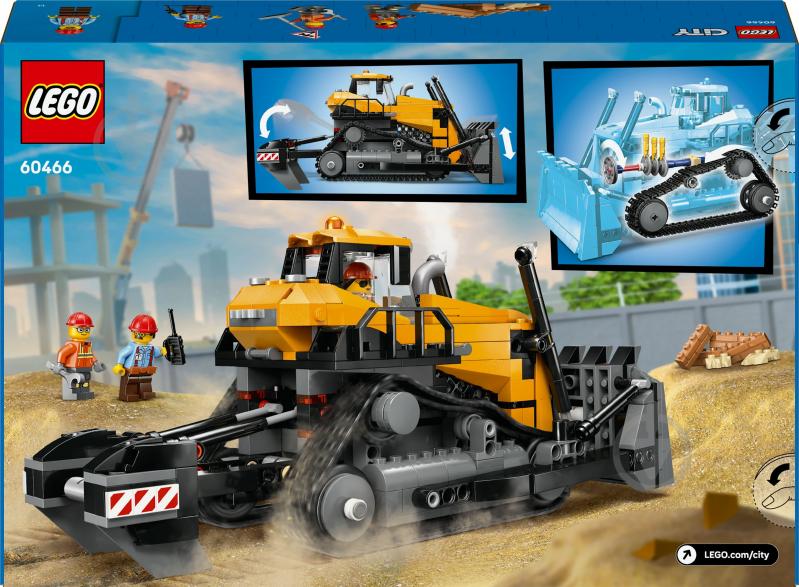 Конструктор LEGO City Жовтий бульдозер 60466 - фото 2