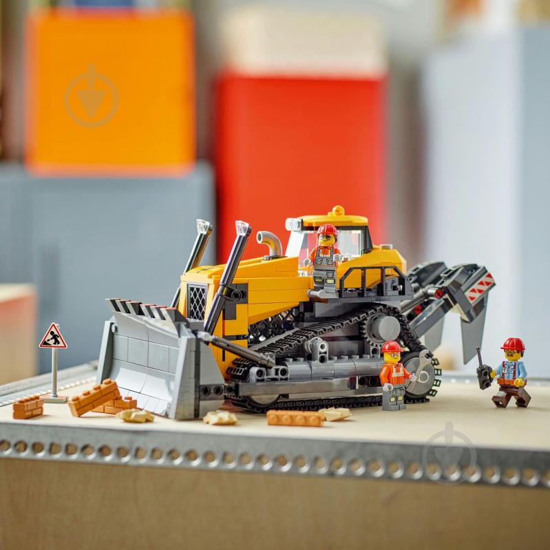 Конструктор LEGO City Жовтий бульдозер 60466 - фото 6